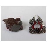 2 Harley Davidson Pins