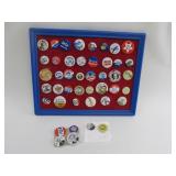 Vinage Politcal Pinback Buttons Lot