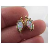 10K Gold Earrings (W/ Moonstones?)