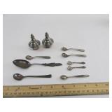Sterling Silver Spoons and Tops Lot