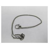 Sterling Silver Chain and Cat Pendant