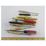 Advertising Pocket Screwdrivers Vintage