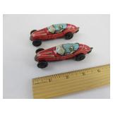 2 Vintage Wind Up Cars
