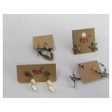 Assorted Earrings - At least some sterling silver
