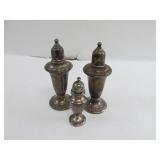 Sterling Silver Weighted Salt and Pepper Shakers