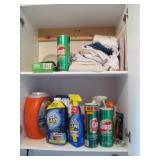 Detergent Cleaning Supplies Cabinet Lot