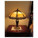 Slag Glass Table Lamp