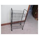Rolling Wire Storage Rack
