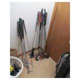 Lot of Golf Clubs