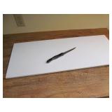 Cutting Board and Cutco Knife Lot