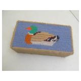 Needlepoint Duck Doorstop