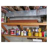 Wood Stain and Contents of Workbench Lot