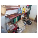 Motor Oil and Other Contents of Garage Shelf