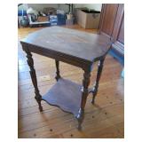 Inlay Wood Accent Table