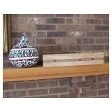 Painted Gourd and Crate Lot