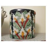 Mexican Pottery Trash Bin Canister