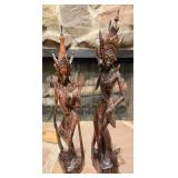 Carved Rosewood Bali Dancers