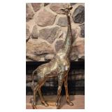 Brass Giraffe Statue