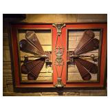 Brass Andiron Folk Art Wall Hanging