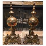 Brass Andirons