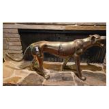 Brass Panther Statue