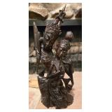 Carved Wood Depicting Rama Sita