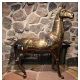 Brass Horse Statue