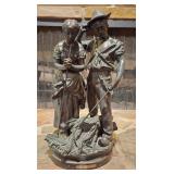 'Angelus' Bronze Statue by C. Desmeure