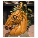 Ceramic Horse Head Statue