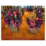 Pair of Artificial Foliage with Wood Bases