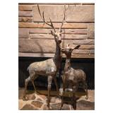 Brass Deer Statues