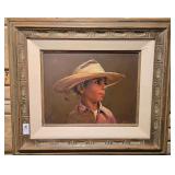 Portrait of Boy with Hat by Ramon Rice