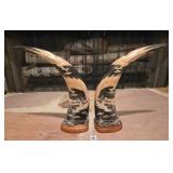 Carved Bull Horns Depicting Dragons