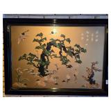 Chinese 3D Hardstone, Jade, Framed Display