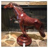 Wood Horse Statue