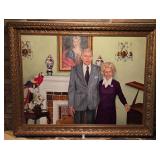 Oil on Canvas with Gold Gilt Frame