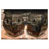 Pair of Brass Garden Stools