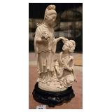 Resin Statue made in Italy Depicting two Women