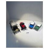 Assorted cars, some damaged