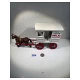 Cast iron horse and wagon