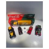 Coca Cola and assorted toy