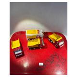 Tiny Tonka dump trucks