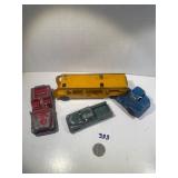 Truck, Car Carrier, Jeep, Pickup, Tootsie toy