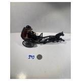 Cast iron horse drawn buggy