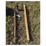 Corn knife and bracket