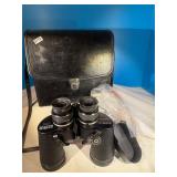 10x 25 x 50 mm Sears binoculars in case