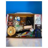 Shoe polish, safety glasses, saddle soap