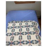 Wedding rings bed spread