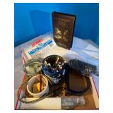 Jelly crock Roseville, Ohio, drop cloth