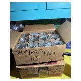 24 pint canning jars, clean